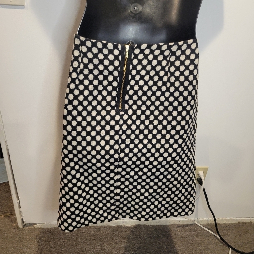 Boden size 16 wool blend polka dot skirt pockets. Small flaw - Picture 3 of 8